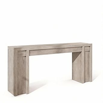 70.8" Console Table, Long Sofa Table, Hall Table, Thick Wood Design for Living Room, Hallway