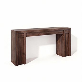 70.8" Console Table, Long Sofa Table, Hall Table, Thick Wood Design for Living Room, Hallway