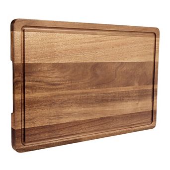 18 x 12 Inch Acacia Wood Cutting Board, 1 Inch Thick Butcher Block, Multipurpose Chopping Board