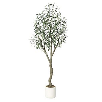ANIXOL 6ft Artificial Olive Tree with Pot
