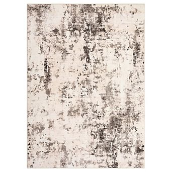 Abstract Rug Large Living Room Rugs Neutral Modern Washable Area Rugs, Non-Slip