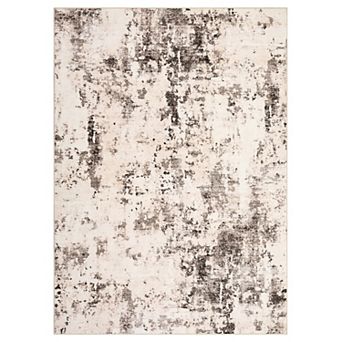 Abstract Rug Large Living Room Rugs Neutral Modern Washable Area Rugs, Non-Slip