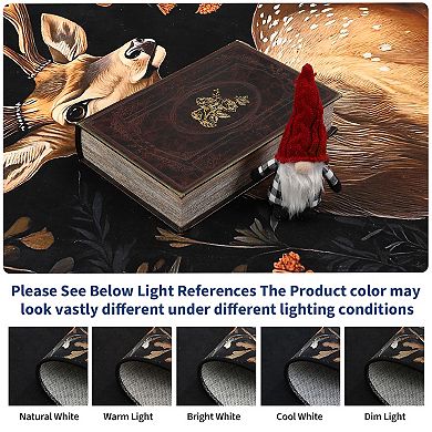 ANIXOL Christmas Elk Washable 6' x 9' Area Rug
