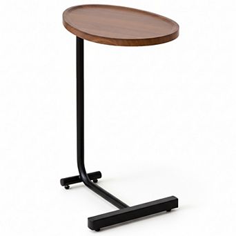 Homy Casa C-Shaped Metal Side Table, Small Sofa & Bedside Table