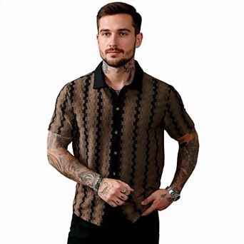 Casual Short Sleeve Button-Down Shirt