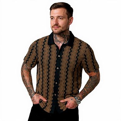 Casual Short Sleeve Button-Down Shirt