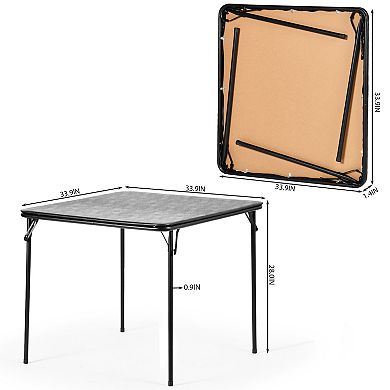 Homy Casa Compact Folding Dining Table Set with Chairs, Design for Kitchen or Dining Area
