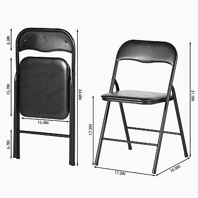 Homy Casa Compact Folding Dining Table Set with Chairs, Design for Kitchen or Dining Area