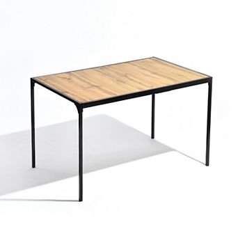 Homy Casa 47.2" Rectangular Dining Table for Kitchen or Dining Room
