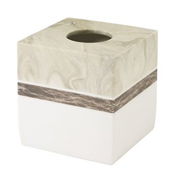 IZOD Tidal Tissue Cover Marble Design Tissue Box Cover