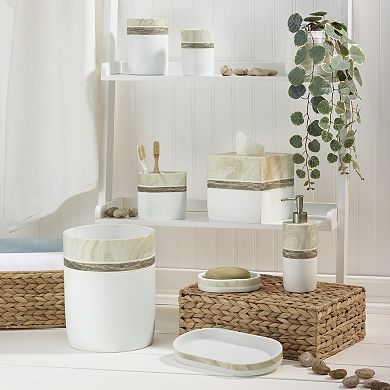 IZOD Decorative Marble Wastebasket