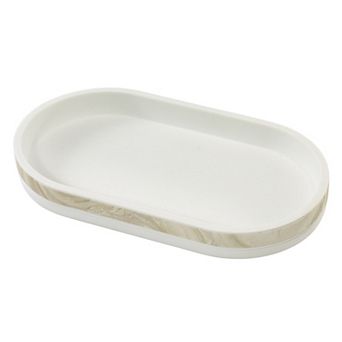 IZOD Tidal Vanity Tray Decorative Oval Design