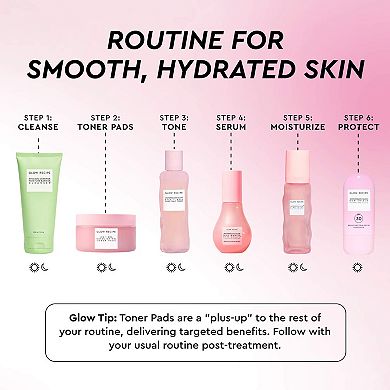 LHA + AHA Korean Watermelon Toner Pads for Hydration and Gentle Exfoliation