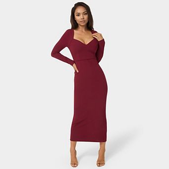 Women's bebe Open Back Ankle Dress