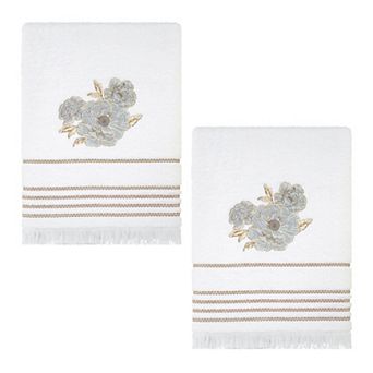 Nicole Miller Camille Embroidered Bath Towel 2-Pack