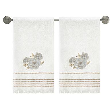 Nicole Miller Camille Embroidered Bath Towel 2-Pack