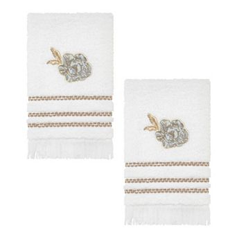 Nicole Miller Camille Embroidered Washcloth 2-Pack