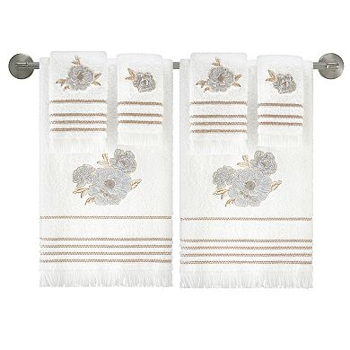 Nicole Miller Camille Embroidered Washcloth 2-Pack