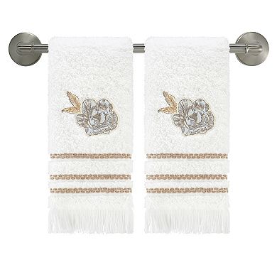 Nicole Miller Camille Embroidered Washcloth 2-Pack