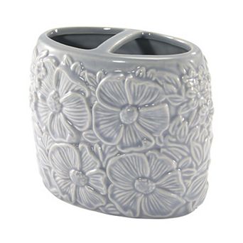 Nicole Miller Camille Floral Ceramic Toothbrush Holder