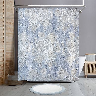 Nicole Miller Camille Floral Printed Shower Curtain