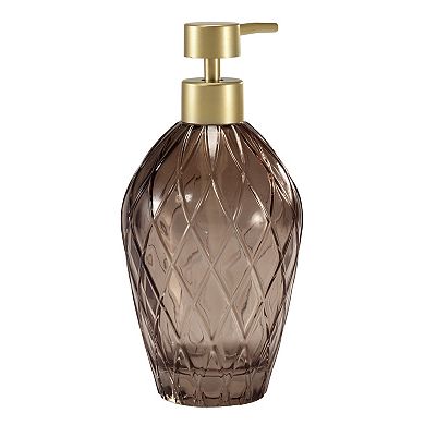 Nicole Miller Bijou Glass Soap & Lotion Dispenser