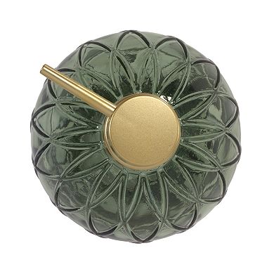 Nicole Miller Bijou Glass Soap & Lotion Dispenser