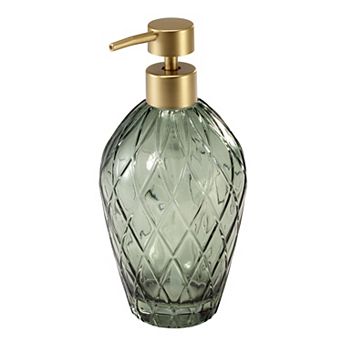 Nicole Miller Bijou Glass Soap & Lotion Dispenser