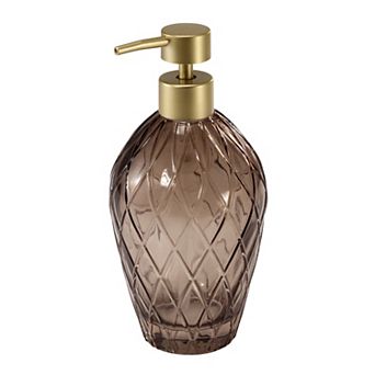 Nicole Miller Bijou Glass Soap & Lotion Dispenser