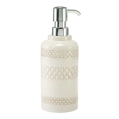 Nicole Miller Lyra Ceramic Soap/Lotion Dispenser