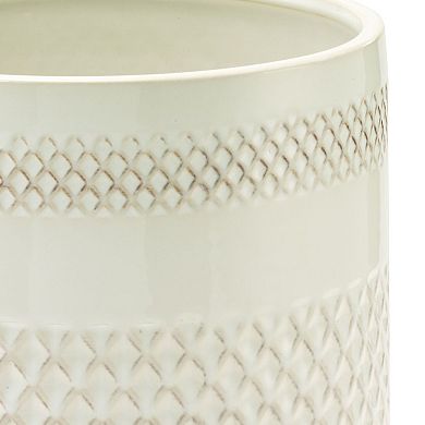 Nicole Miller Lyra Ceramic Wastebasket