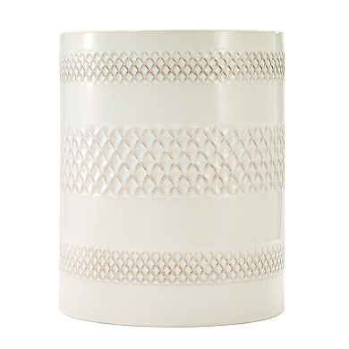 Nicole Miller Lyra Ceramic Wastebasket
