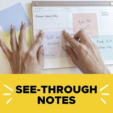 Post-it® 2 Pad Transparent Notes