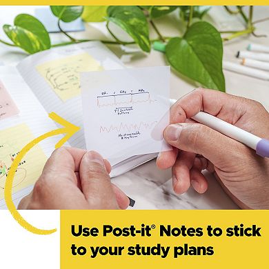 Post-it® 2 Pad Transparent Notes