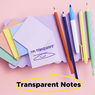 Post-it® 2 Pad Transparent Notes