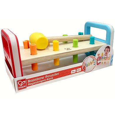 Hape Rainbow Pounder Wooden Hammering Bench Toy