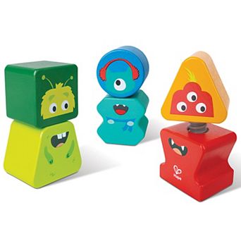 Hape Play Essentials Building Block Monster Buddies