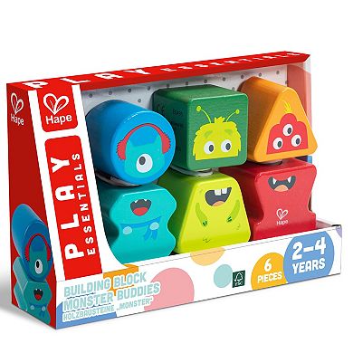 Hape Play Essentials Building Block Monster Buddies