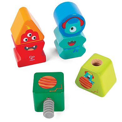 Hape Play Essentials Building Block Monster Buddies