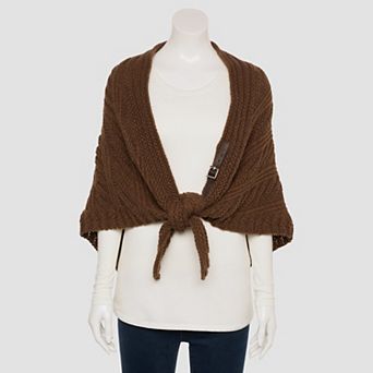 Women's Sonoma Goods For Life® Cabin Cable Triangle Wrap