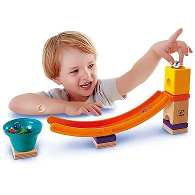 Hape Quadrilla Mega Skatepark Marble Run Construction Wooden Ramp Toy