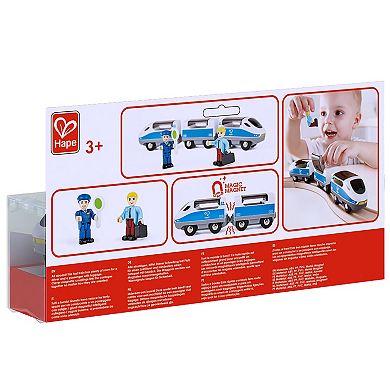 Hape 3-Piece Intercity Train Wooden Toy Set