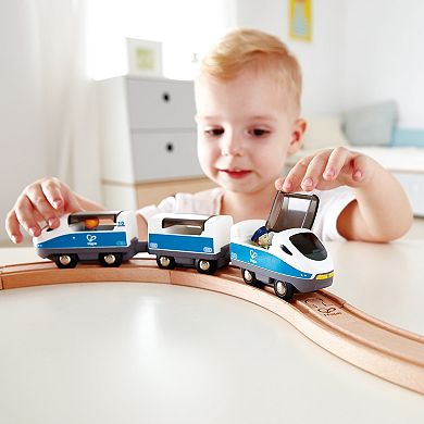 Hape 3-Piece Intercity Train Wooden Toy Set