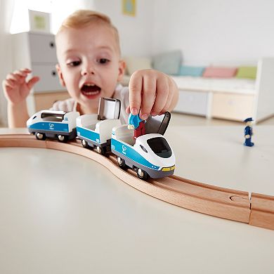 Hape 3-Piece Intercity Train Wooden Toy Set