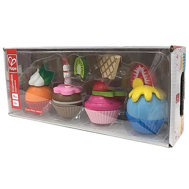 Hape Colorful Wooden Cupcakes 18-Piece Desserts Playset