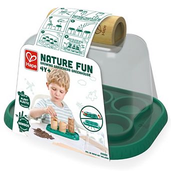 Hape Nature Fun Growing Gardeners Greenhouse Wooden Plant Growing Kit