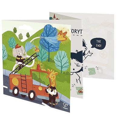 Hape Rescue Vehicles Oversized Storytelling Tile Puzzle 4-Pack