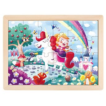 Hape Unicorn Friends 24 pc Double-Sided Coloring Puzzle