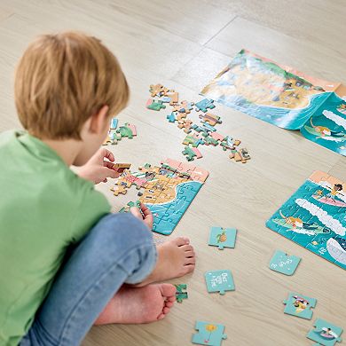 Hape Ocean Friends 48-Piece Puzzle With 12 Story Telling Tiles