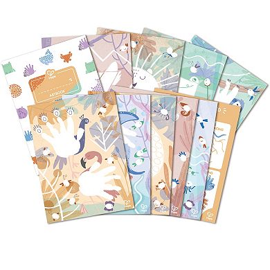 Hape Finger Painting Animal & Nature Theme 16-Piece Art Set